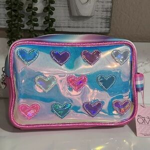 Miss Gwen's OMG Accessories Kids Heart Clear Pouch Cosmetic Bag